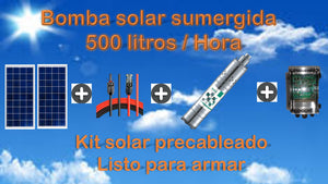 Kit bomba solar sumergida