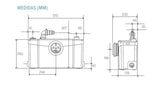 SANIPLUS TRITURADOR/ BOMBEADOR ADAPTABLE